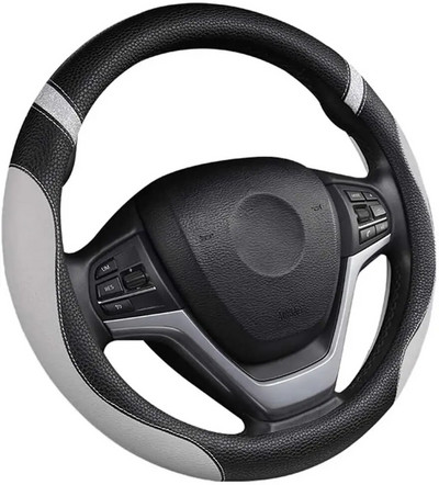 Universaalne nahast roolikate naistele, tüdrukutele, meestele, moes, armas rooliratta kate autole, 15 tolli