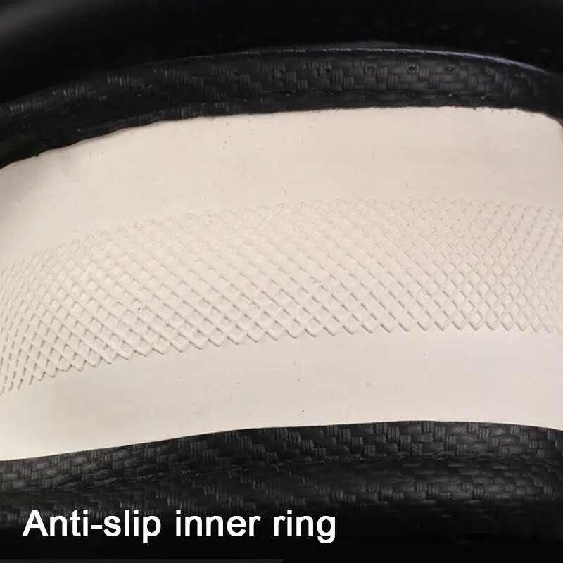 SEAMETAL Vrhunska navlaka za upravljač od ugljičnih vlakana Štitnik za sportsku navlaku za upravljač s masažnim zakovicama protiv proklizavanja 38 cm, univerzalna