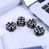 4db autógumi kerékszelepsapkák univerzális gumiabroncs kerékszelepsapkák kereszt stílusú porálló borítások autós teherautó kerékpáros motorkerékpár ATV-hez