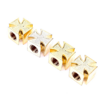 4db autógumi kerékszelepsapkák univerzális gumiabroncs kerékszelepsapkák kereszt stílusú porálló borítások autós teherautó kerékpáros motorkerékpár ATV-hez