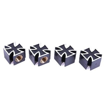 4db autógumi kerékszelepsapkák univerzális gumiabroncs kerékszelepsapkák kereszt stílusú porálló borítások autós teherautó kerékpáros motorkerékpár ATV-hez