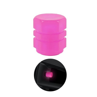 Autó rózsaszín, piros világító gumiabroncs szelepsapka motorkerékpár kerékagy Izzó szelepfedél gumiabroncs dekoráció autóformázó gumiabroncs tartozékok