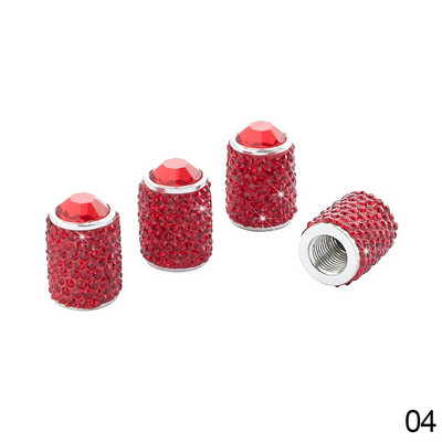 4Gb Long Style Diamond Bling automašīnu riteņu riepu kāta gaisa vāciņi kronis, putekļu necaurlaidīgi Rhinestone riepu vārstu vāciņi Auto piederumi