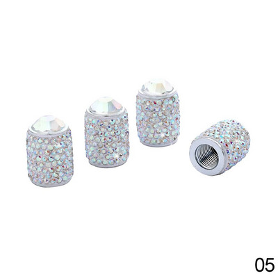 4Gb Long Style Diamond Bling automašīnu riteņu riepu kāta gaisa vāciņi kronis, putekļu necaurlaidīgi Rhinestone riepu vārstu vāciņi Auto piederumi