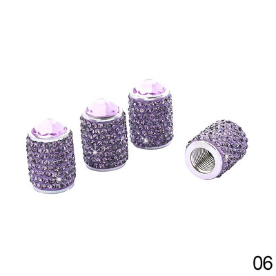 4Gb Long Style Diamond Bling automašīnu riteņu riepu kāta gaisa vāciņi kronis, putekļu necaurlaidīgi Rhinestone riepu vārstu vāciņi Auto piederumi