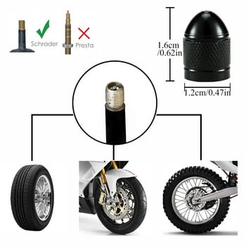 AUTCOAT 4/8 бр. Капачки на клапаните на гумите, алуминиеви капачки на клапаните на гумите, универсални капаци на стеблата за автомобили, камиони, мотоциклети, SUV и велосипеди