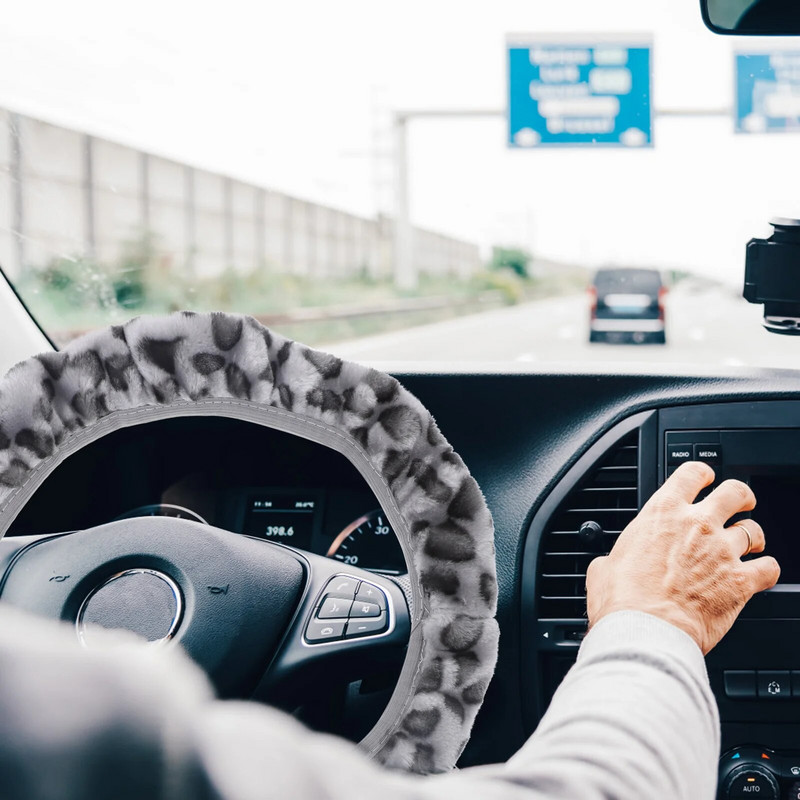 Leopardprinteriga kaaned roolirattale, sõidukiprintide kaaned meestele, elastsed autotarvikud