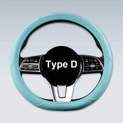 Autó csúszásgátló bőr kormányburkolat Univerzális autó kormánykerék védőburkolat divatos stílus 38cm rózsaszín