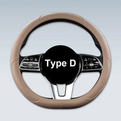 Autó csúszásgátló bőr kormányburkolat Univerzális autó kormánykerék védőburkolat divatos stílus 38cm rózsaszín