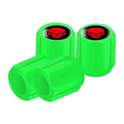 4db világító autós szelepsapkák fluoreszkáló éjszakai világító autó motorkerékpár kerékpárkerék kerékabroncs agy világító szelepszár sapka dekor