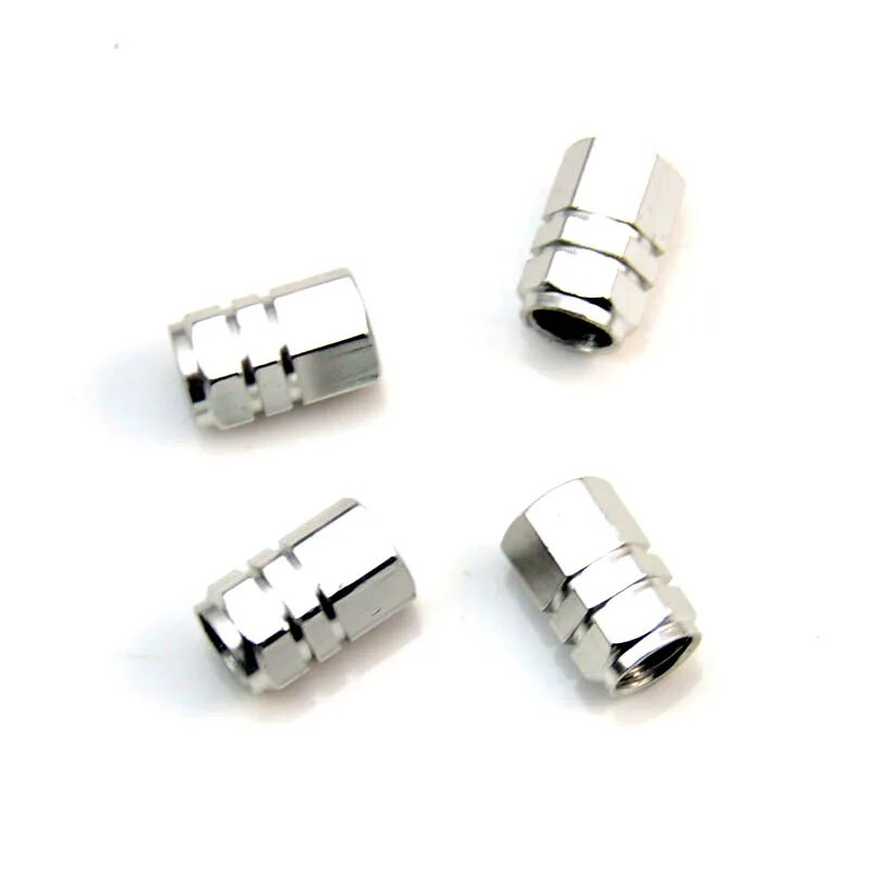 Auto mootorratta rattarehvi rehvi õhk-alumiiniumsulamist klapikorgid varre kate Kuusnurkne rehvi velje õhutusklapi katted