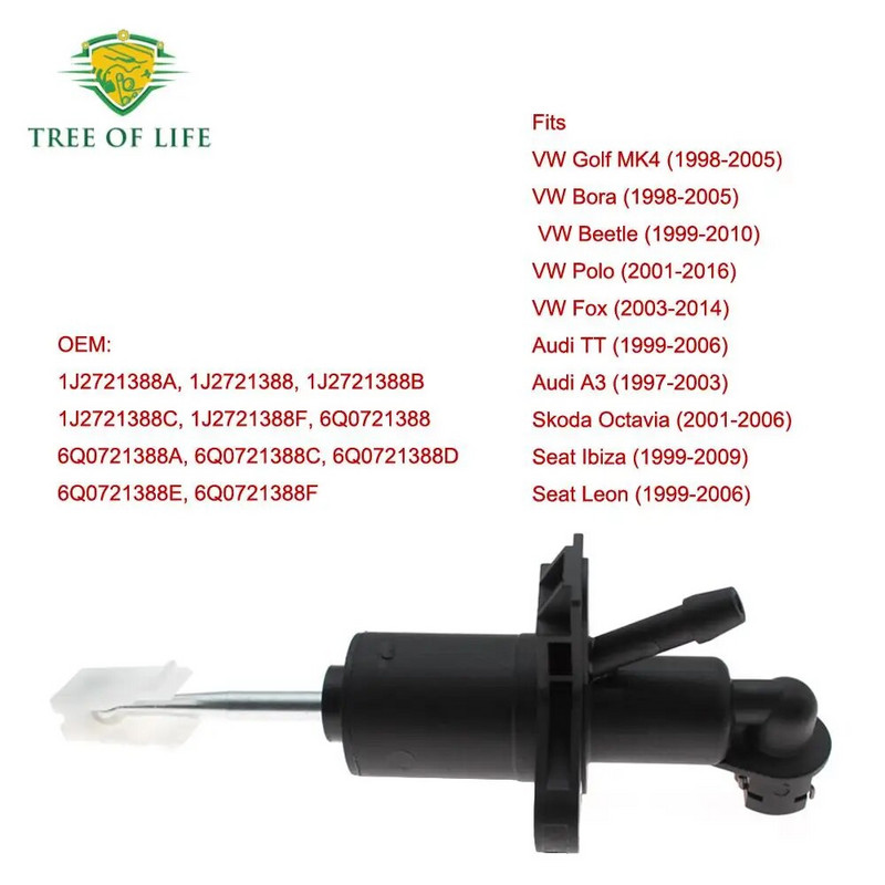 1J2 721 388A Siduri peasilinder VW Golf MK4 Audi A3 Seat Ibiza Leon Skoda Octavia 1J2721388F 6Q0721388D 6Q0721388C jaoks