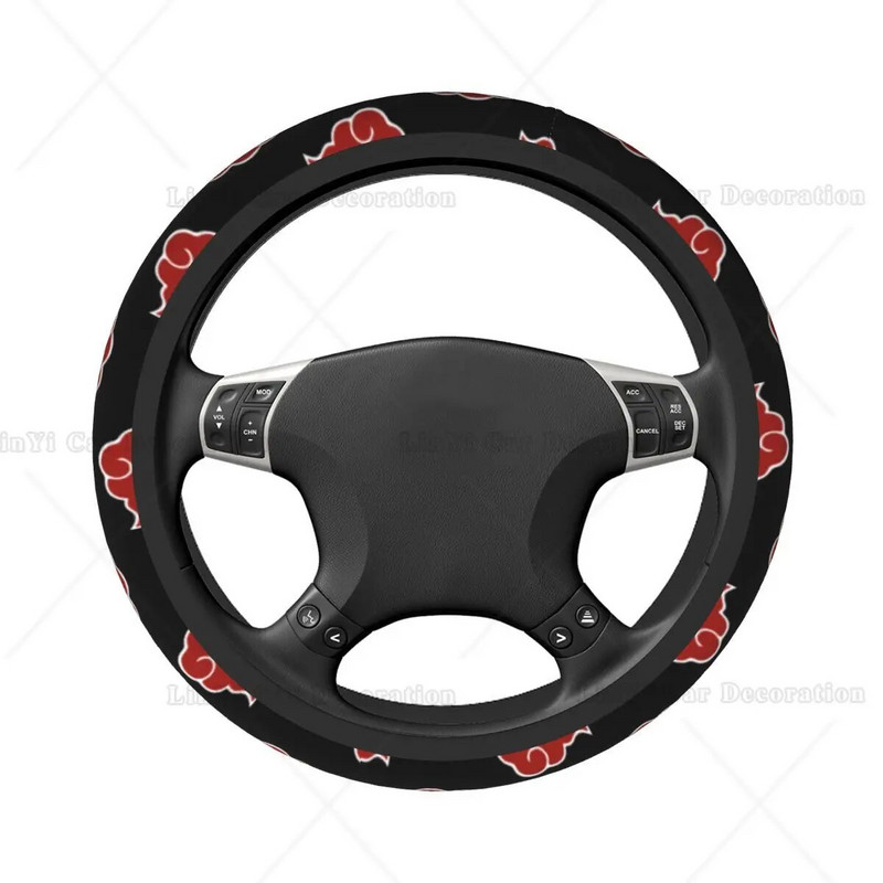 38 cm-es kormánykerék burkolatok Akatsuki Universal Japan Anime Auto Dekoráció Elastische autótartozékok a legtöbb járműhöz