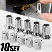 TR413 kroomitud snap-on auto veoauto rehvi rehvi ventiil kuusnurkne kork koos hülsi kattega auto rehvi velje universaalsed tarvikud