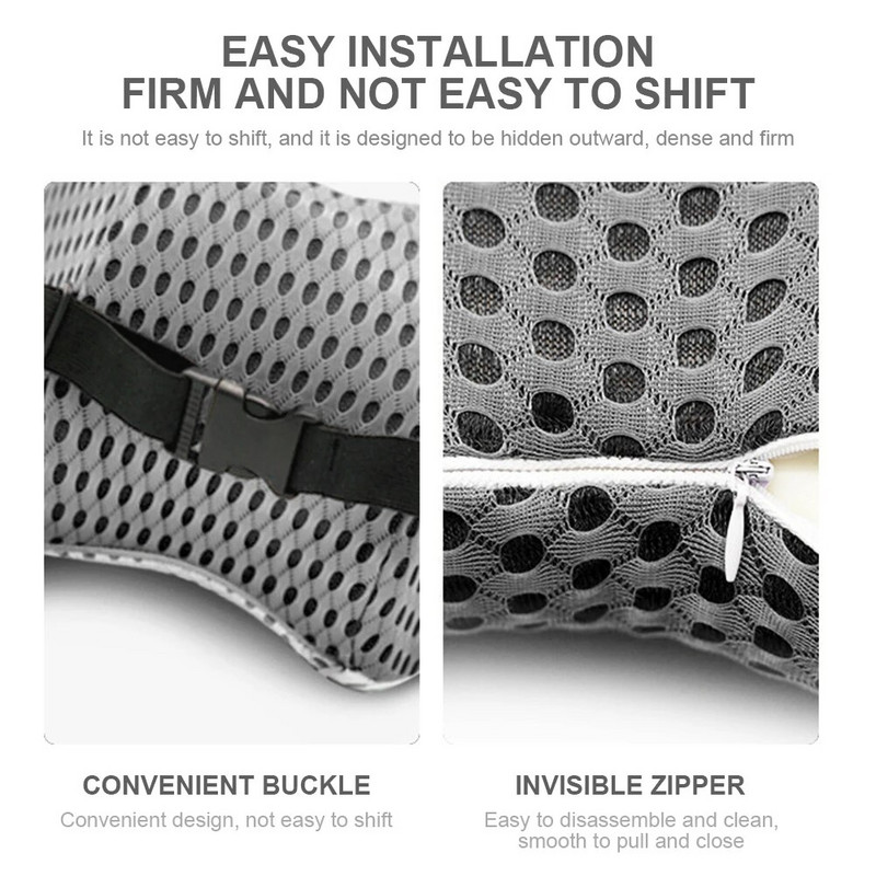 Automašīnas muguras spilvena sāpes mazinošs sēdekļa atbalsts Ergonomisks vidukļa spilvens Zema atzveltnes jostasvietas atbalsts biroja krēslam Automašīnas piederumi