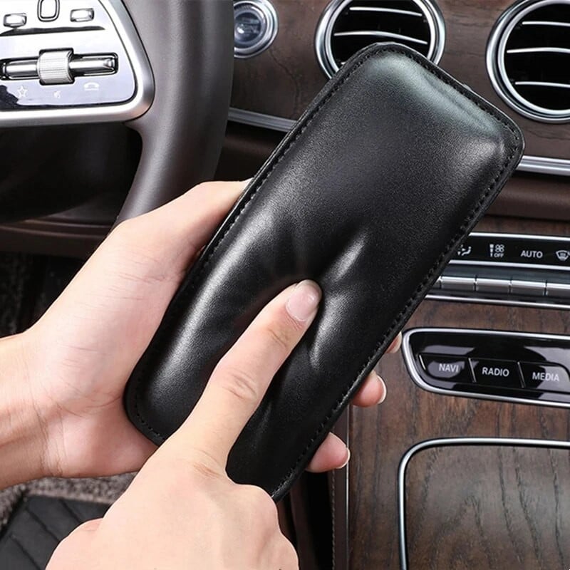2 TK auto jalapadi põlvekaitsme nahk, pehme reiet toetav padi elastne latekspadi mäluvahust auto interjööri tarvikud