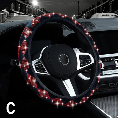 Bling Blingi teemantkividest auto rooli kate 37/38 cm auto interjööri aksessuaarid naiste korpus Auto stiil neljal aastaajal