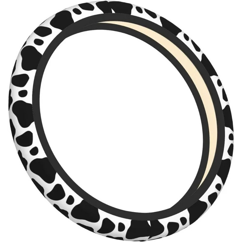 Cow Print rooliratta kate neopreenist universaalne 15-tolline auto rooliratta kaitse naistele meestele