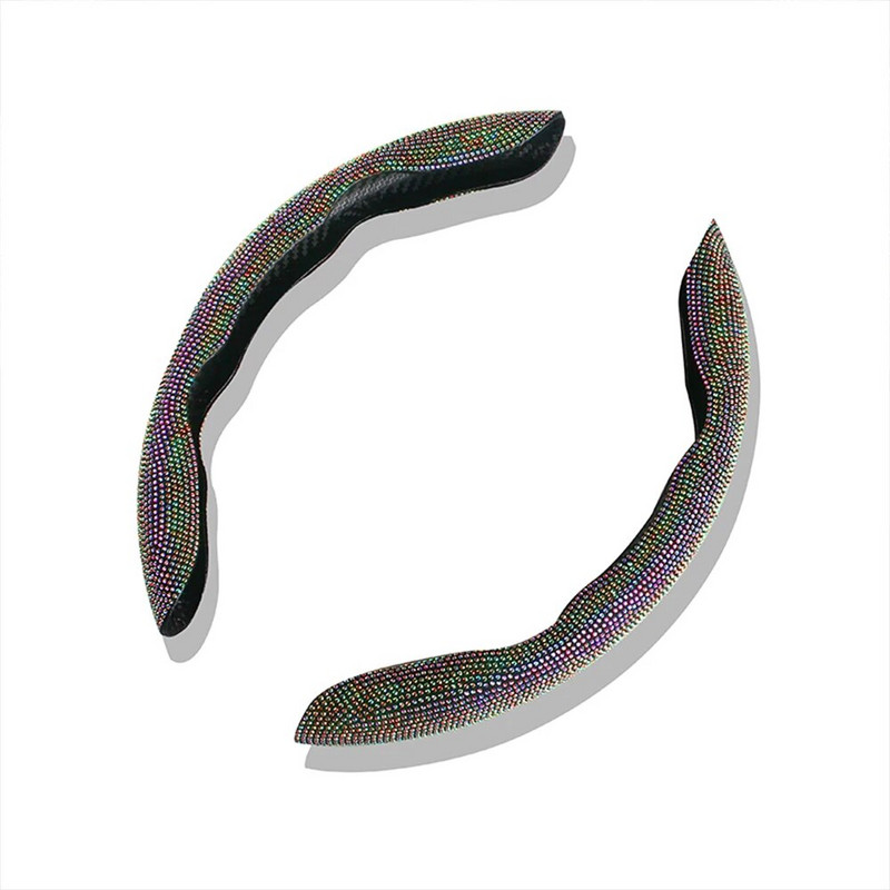 Auto rooliratta katte teemantkaitsekomplekt Hingav libisemisvastane autotarvikud Universaalne Bling tüdrukutele, naistele