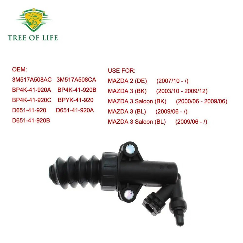 BP4K41920C BP4K41920B Siduri töösilinder MAZDA 3 Sedaan BK BL 1.6 2003 2004 2005 2006 2007 2008 2009 2010-2014 D65141920