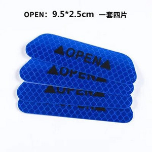 4 ΤΕΜ Αξεσουάρ αυτοκινήτου Αυτοκόλλητα αυτοκινήτου Ανακλαστικό προειδοποιητικό αυτοκόλλητο τροχό Φρύδια πόρτας που ανοίγει Αυτοκόλλητο διαμαντένιο αντανακλαστικό τροχό