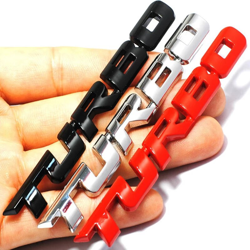 TURBO auto 3D tsingisulamist kleebised Kere tagumine silt Külje trimmi kleebised Autode kujundamine Dekoratsioonikleebis Auto väliskaunistuse tarvikud