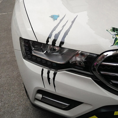 Automašīnu veidošanas priekšējie lukturi Personalizētas automašīnu uzlīmes Monster Claw Scratch Stripe Marks Priekšējo lukturu uzlīmes Automašīnu uzlīmes Autopiederums