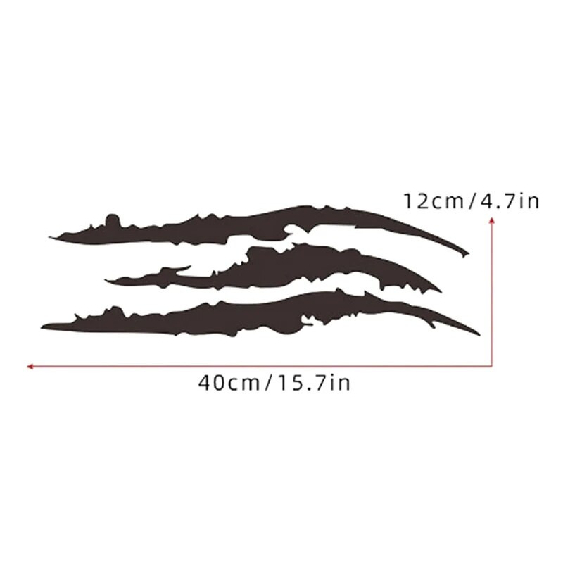 Autóstílusú fényszórók Személyre szabott autómatricák Monster Claw Karccsíkok Fényszórómatricák Autómatricák Autós kiegészítők