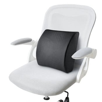 Στήριγμα πλάτης Memory Memory Seat Seat Car Μαξιλάρι οσφυϊκής μέσης Μαξιλάρι μέσης Αναπνεύσιμο διχτυωτό κάλυμμα για Εσωτερικά αξεσουάρ καρέκλας αυτοκινήτου γραφείου