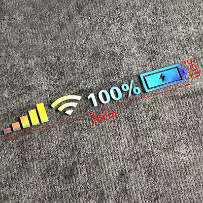 Auto vinüülist peegeldav kleebis, 100% Wi-Fi aku taseme signaal, naljakad kleebised autodekoratsiooni tarvikute jaoks