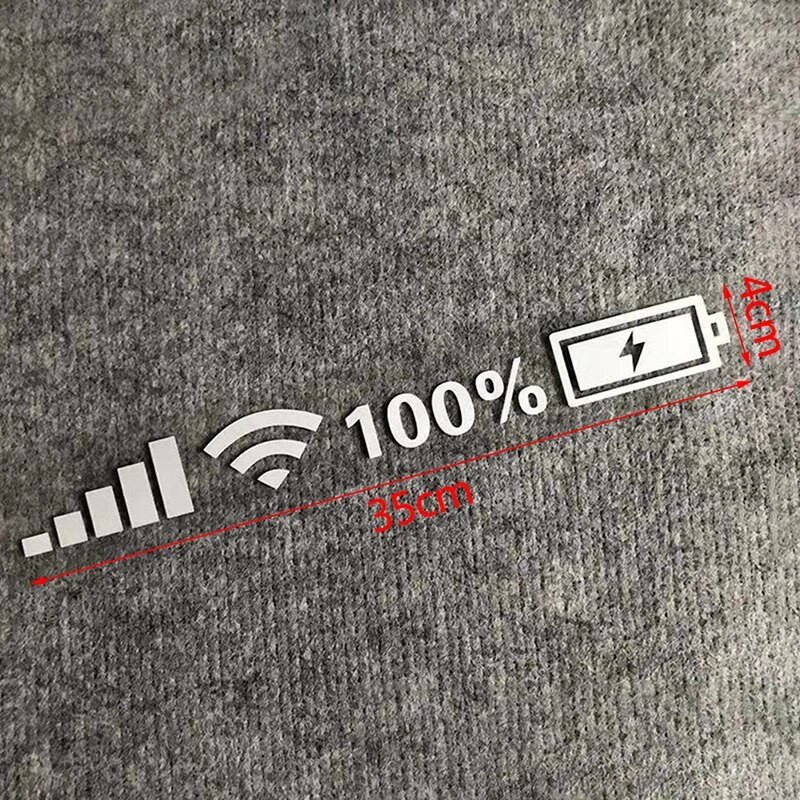 Auto vinüülist peegeldav kleebis, 100% Wi-Fi aku taseme signaal, naljakad kleebised autodekoratsiooni tarvikute jaoks