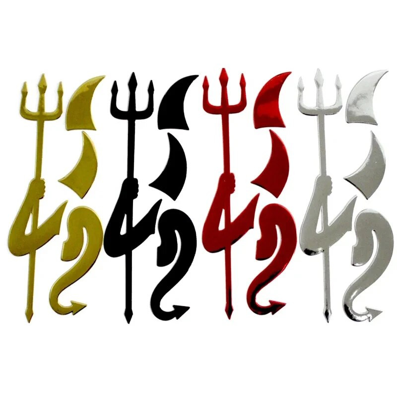 1 arvuti autokleebis naljakas mood 3D väike kuradi deemon stiil universaalne auto embleem logo PVC kleebised kaunistus DIY tarvikud