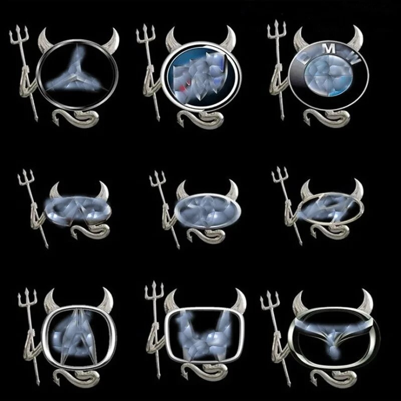 1 arvuti autokleebis naljakas mood 3D väike kuradi deemon stiil universaalne auto embleem logo PVC kleebised kaunistus DIY tarvikud