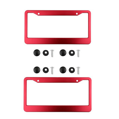 2db amerikai szabványos alumínium ötvözet amerikai stílusú jármű rendszámtábla tartó határon átnyúló rendszámtábla váz autó módosítás