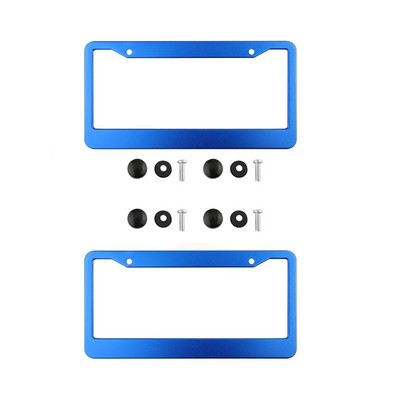 2db amerikai szabványos alumínium ötvözet amerikai stílusú jármű rendszámtábla tartó határon átnyúló rendszámtábla váz autó módosítás