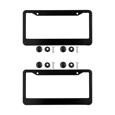 2db amerikai szabványos alumínium ötvözet amerikai stílusú jármű rendszámtábla tartó határon átnyúló rendszámtábla váz autó módosítás