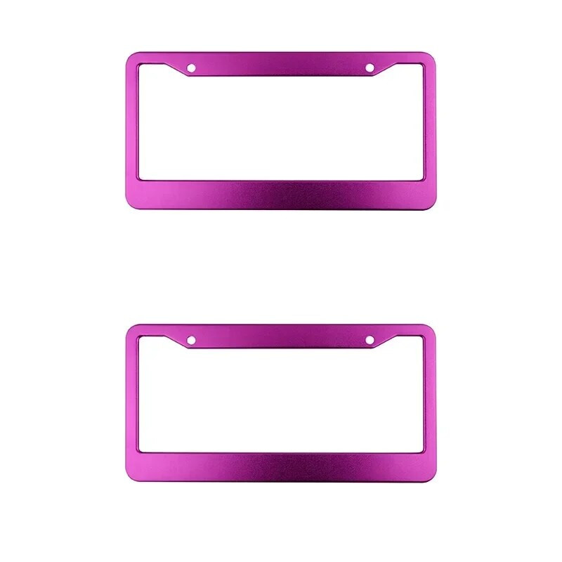 2db amerikai szabványos alumínium ötvözet amerikai stílusú jármű rendszámtábla tartó határon átnyúló rendszámtábla váz autó módosítás