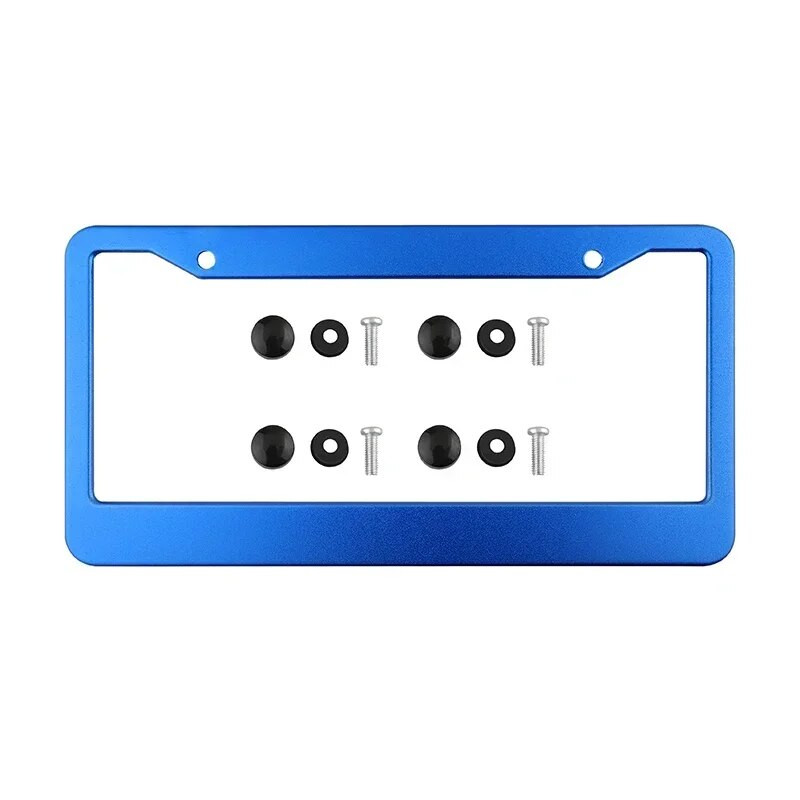 2db amerikai szabványos alumínium ötvözet amerikai stílusú jármű rendszámtábla tartó határon átnyúló rendszámtábla váz autó módosítás