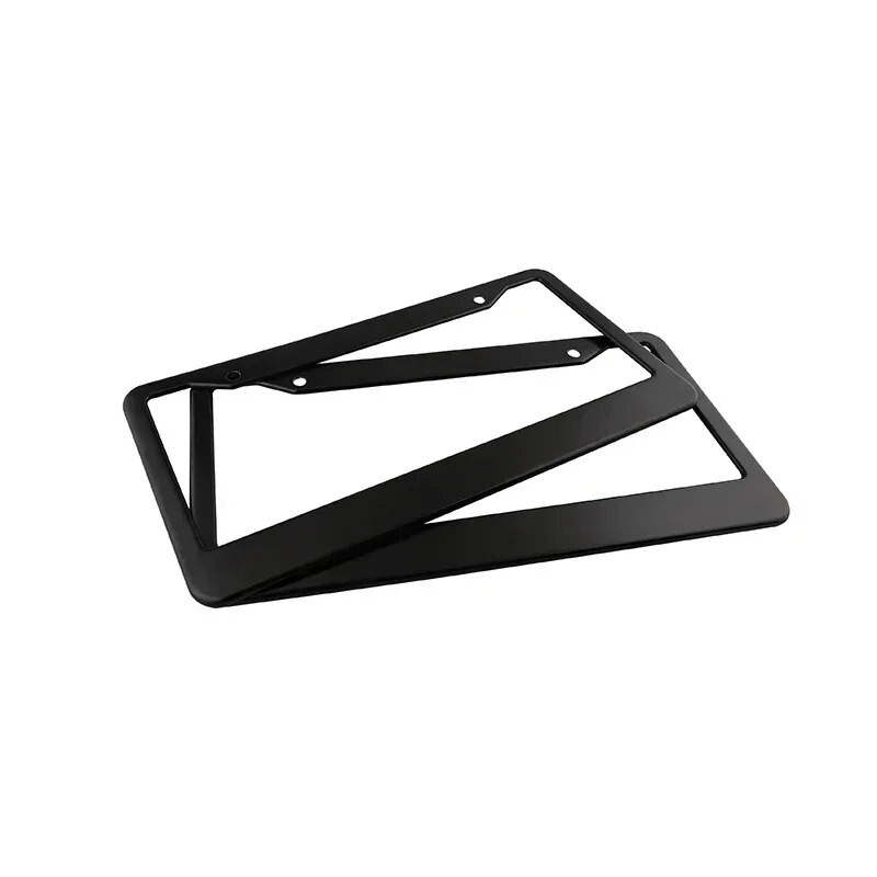 2db amerikai szabványos alumínium ötvözet amerikai stílusú jármű rendszámtábla tartó határon átnyúló rendszámtábla váz autó módosítás