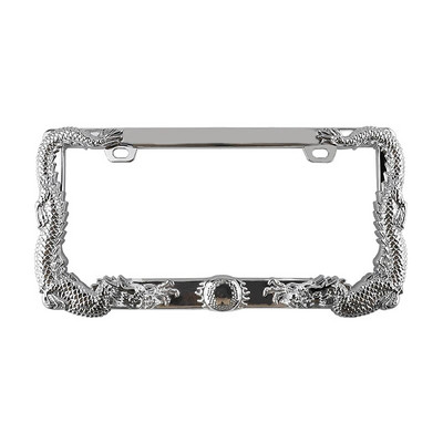 Loomaketi luustiku kujuga isikupärastatud loominguline ABS numbrimärgi raam Ameerika standardne sõiduki plaadihoidja