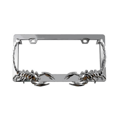 Loomaketi luustiku kujuga isikupärastatud loominguline ABS numbrimärgi raam Ameerika standardne sõiduki plaadihoidja