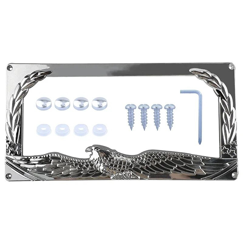 Loomaketi luustiku kujuga isikupärastatud loominguline ABS numbrimärgi raam Ameerika standardne sõiduki plaadihoidja