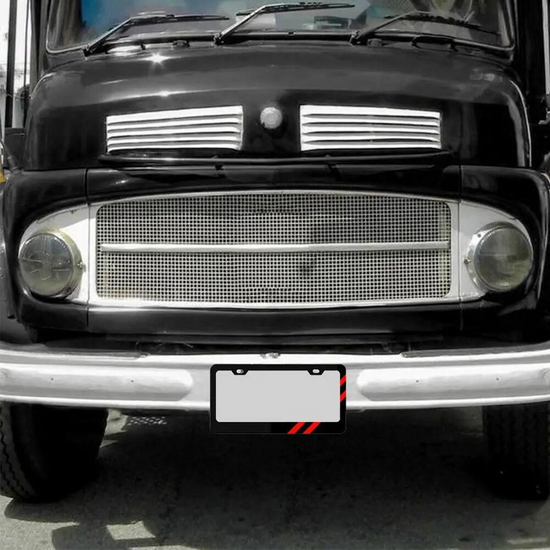 Autó rendszámtábla keret Univerzális amerikai mérőműszeres rendszámtábla keret rozsdamentes acél új energiájú jármű jogosítvány autókhoz