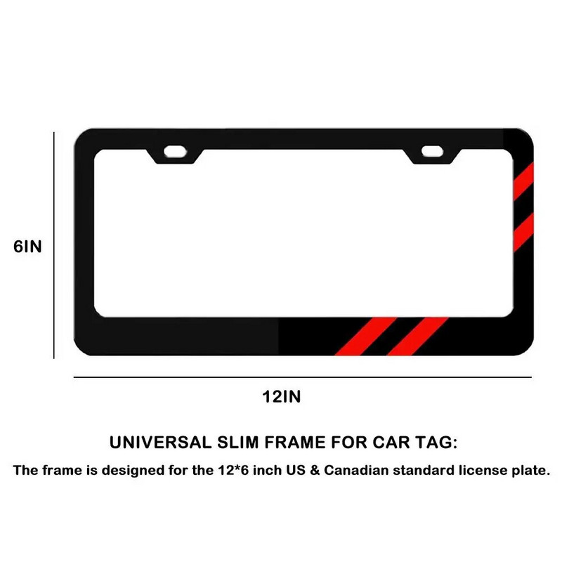 Autó rendszámtábla keret Univerzális amerikai mérőműszeres rendszámtábla keret rozsdamentes acél új energiájú jármű jogosítvány autókhoz