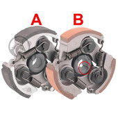 1 tk 2-taktiline 47cc 49cc mootorratta minimoto tsentrifugaalsidur Moto Dirt Bike ATV jaoks Quad 3 siduri vedru 75 mm siduriplaat