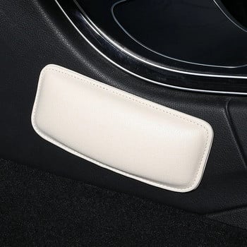 Кожена наколенка за автомобилен интериор Възглавница Възглавница Мемори пяна Подложка за крака Поддръжка на бедрата Автомобилни аксесоари за Benz BMW Audi VW Golf