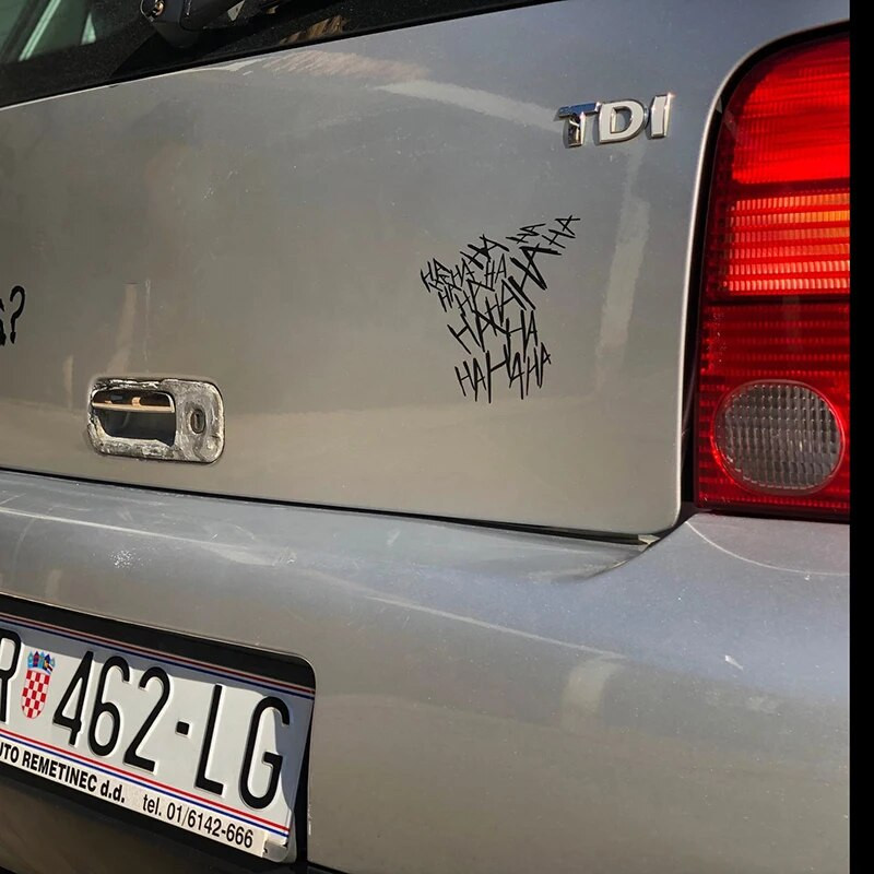 Auto mootorratta kleebis HAHAHA Joker Mootorrattakiivri kleebised Auto Peegeldav Moto Auto Naljakas kiivri kleebis Vinüül Stiilkaunistus