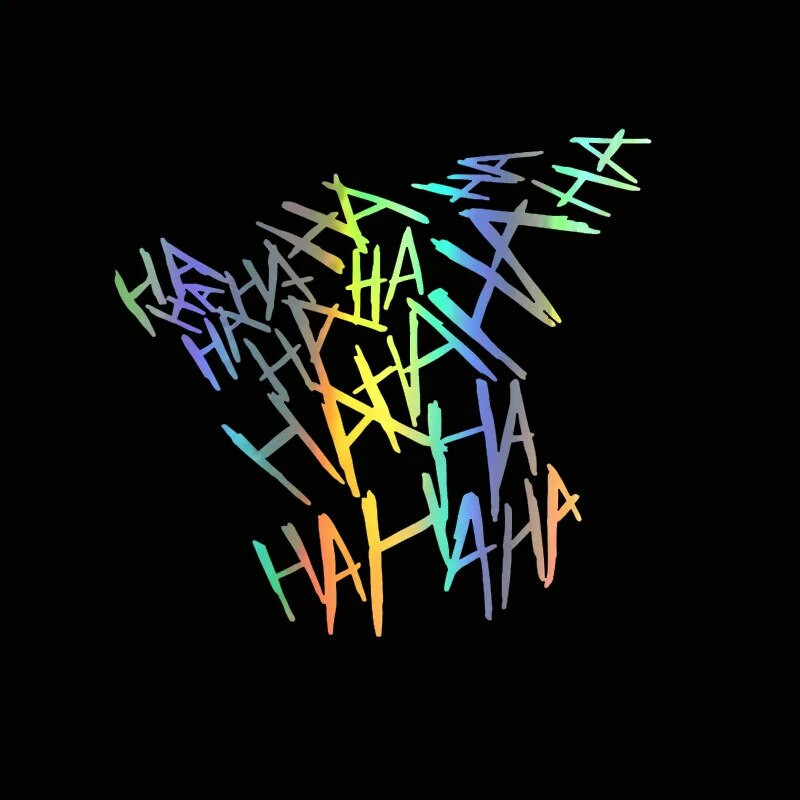 Auto mootorratta kleebis HAHAHA Joker Mootorrattakiivri kleebised Auto Peegeldav Moto Auto Naljakas kiivri kleebis Vinüül Stiilkaunistus