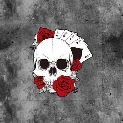 Poker i lubanja Naljepnice za motocikle DIY Moto spremnik goriva Kaciga Otporne naljepnice Modni automobilski prozor Pegatinas Moto