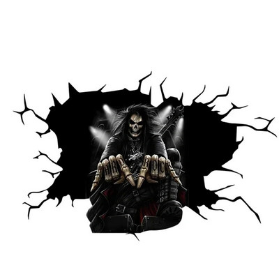 Naljepnica za auto cool noć vještica zid pod užas lubanja dolazi naljepnica prozor automobila uređenje doma vodootporna krema za sunčanje PVC 15cm